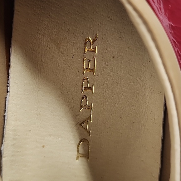 DAPPER Vintage RARE FIND, unique, pointed toe red & tan shoes. RETRO! 50's Sz 41 - Picture 4 of 11